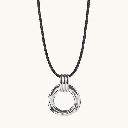 Karma Cord Necklace Silver